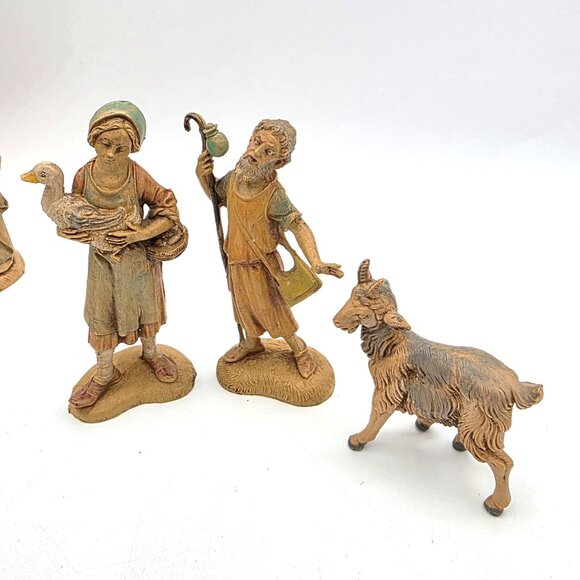 Vintage Fontanini Heirloom Depose Made Italy 1983 Small Nativity Figures 9 pcs - Picture 11 of 16